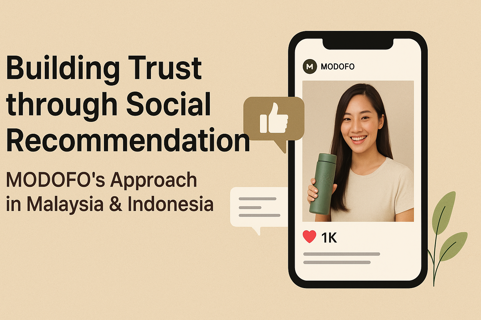 Modofo influencer campaign Malaysia Indonesia social commerce UGC content