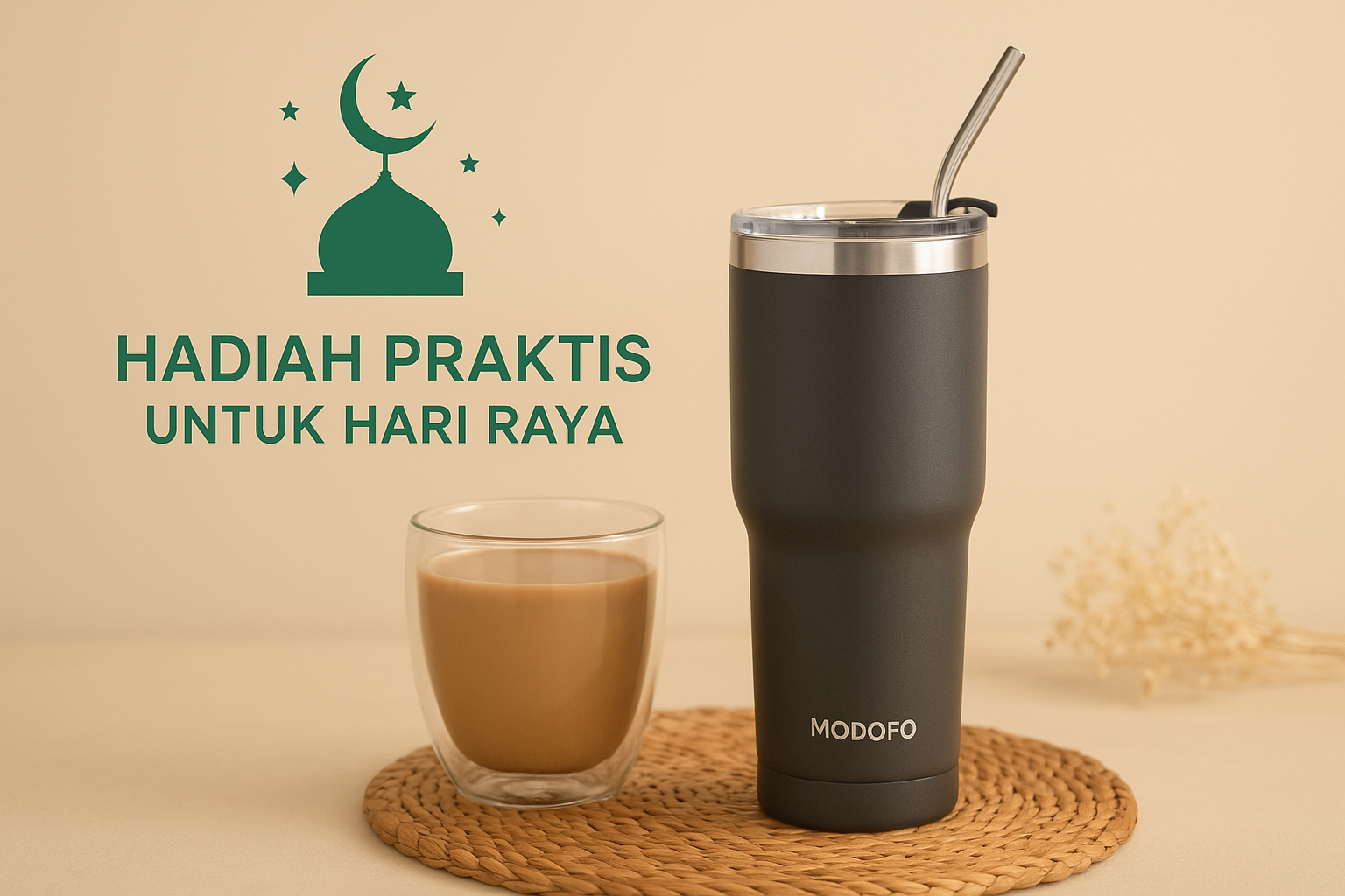 Hadiah Praktis untuk Hari Raya, Natal & Tahun Baru: Botol Minum MODOFO yang Elegan dan Tahan Lama