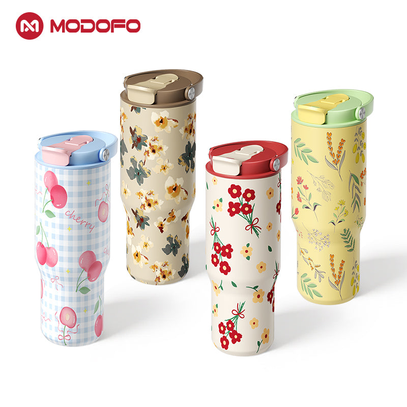 MODOFO 32 oz Select Drinking Tumbler dengan Sedotan Pantul