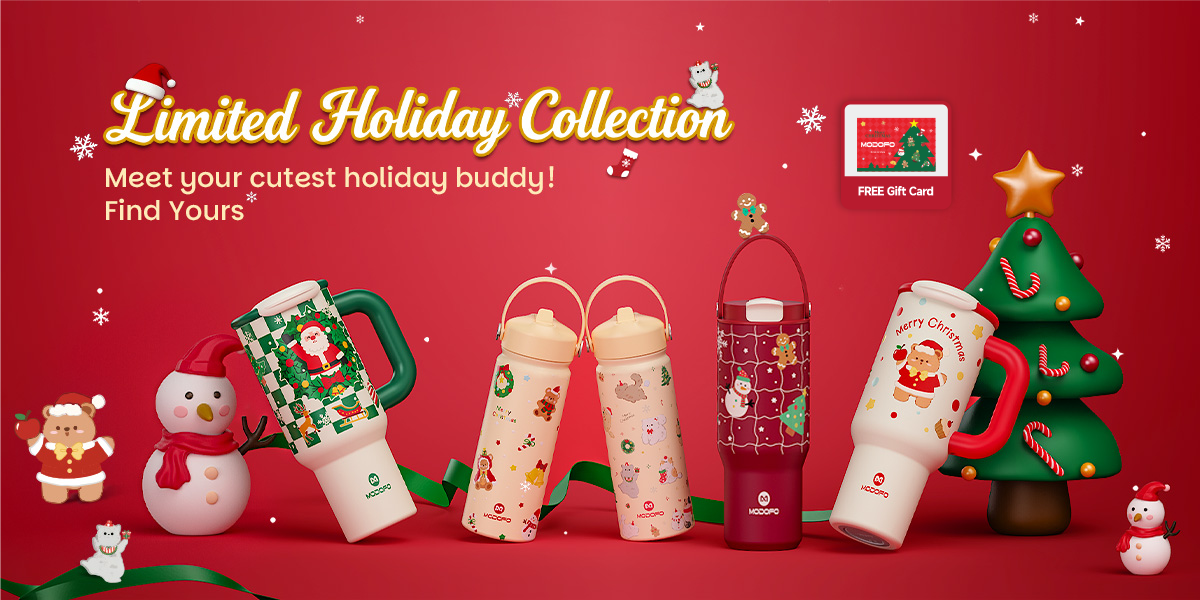 Celebrate Hydration with Purpose: The MODOFO Christmas Series Kids Insulated Tumbler