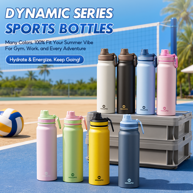 MODOFO Stainless Steel Vacuum Insulated Sports Water Bottle