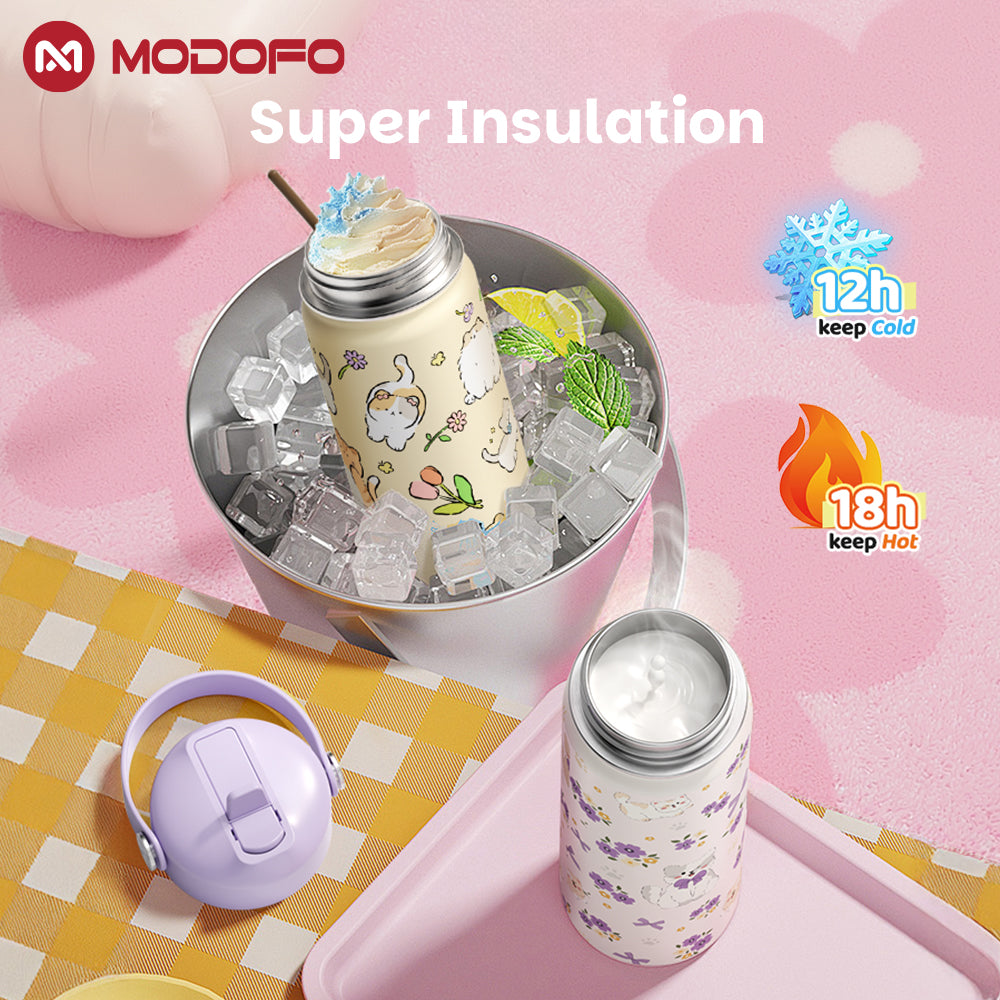 MODOFO 18oz Kids Cute Cartoon Series Drinking Cup