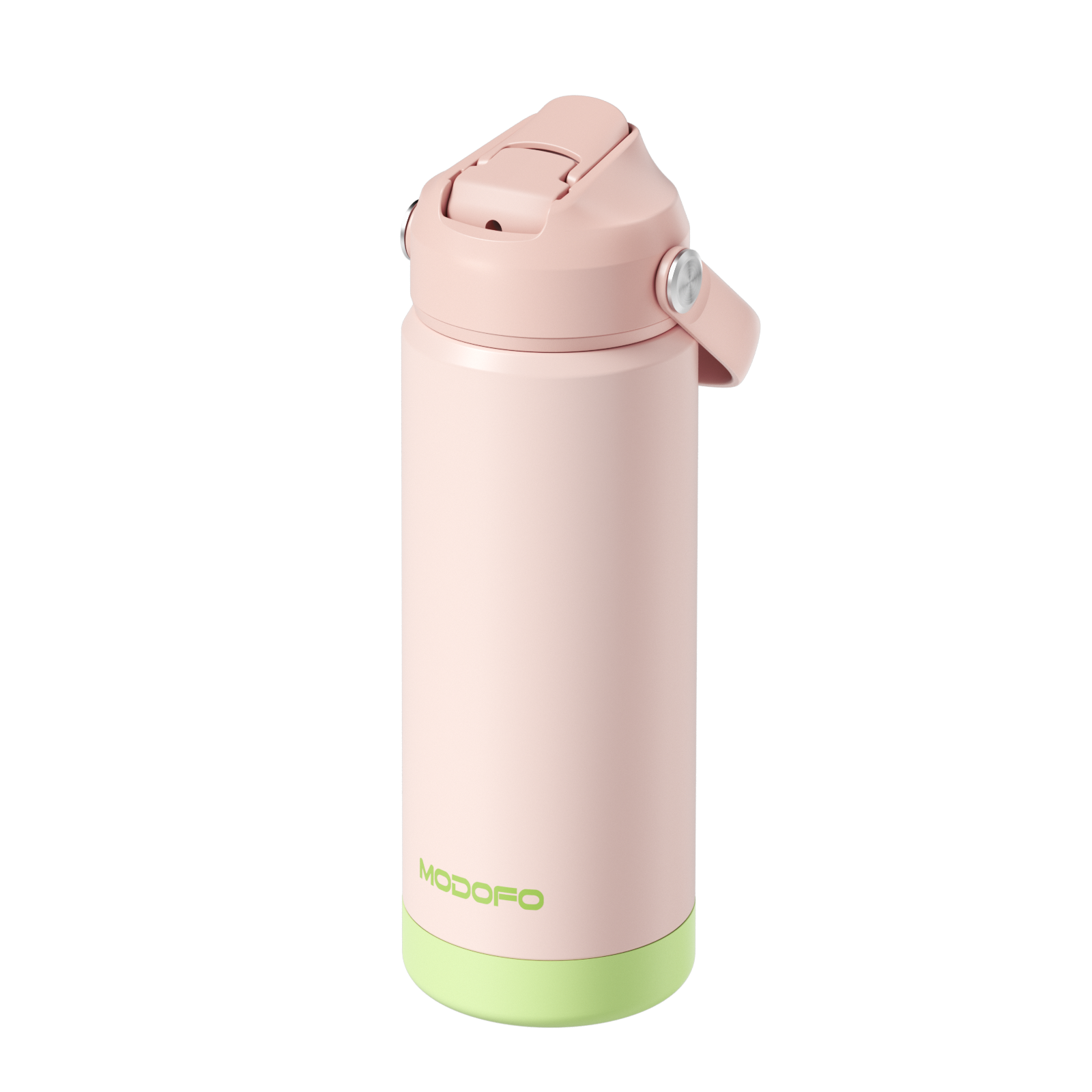 MODOFO Tumbler 18 oz Botol Air Portabel Motif Warna-warni Stainless Steel dengan Sedotan