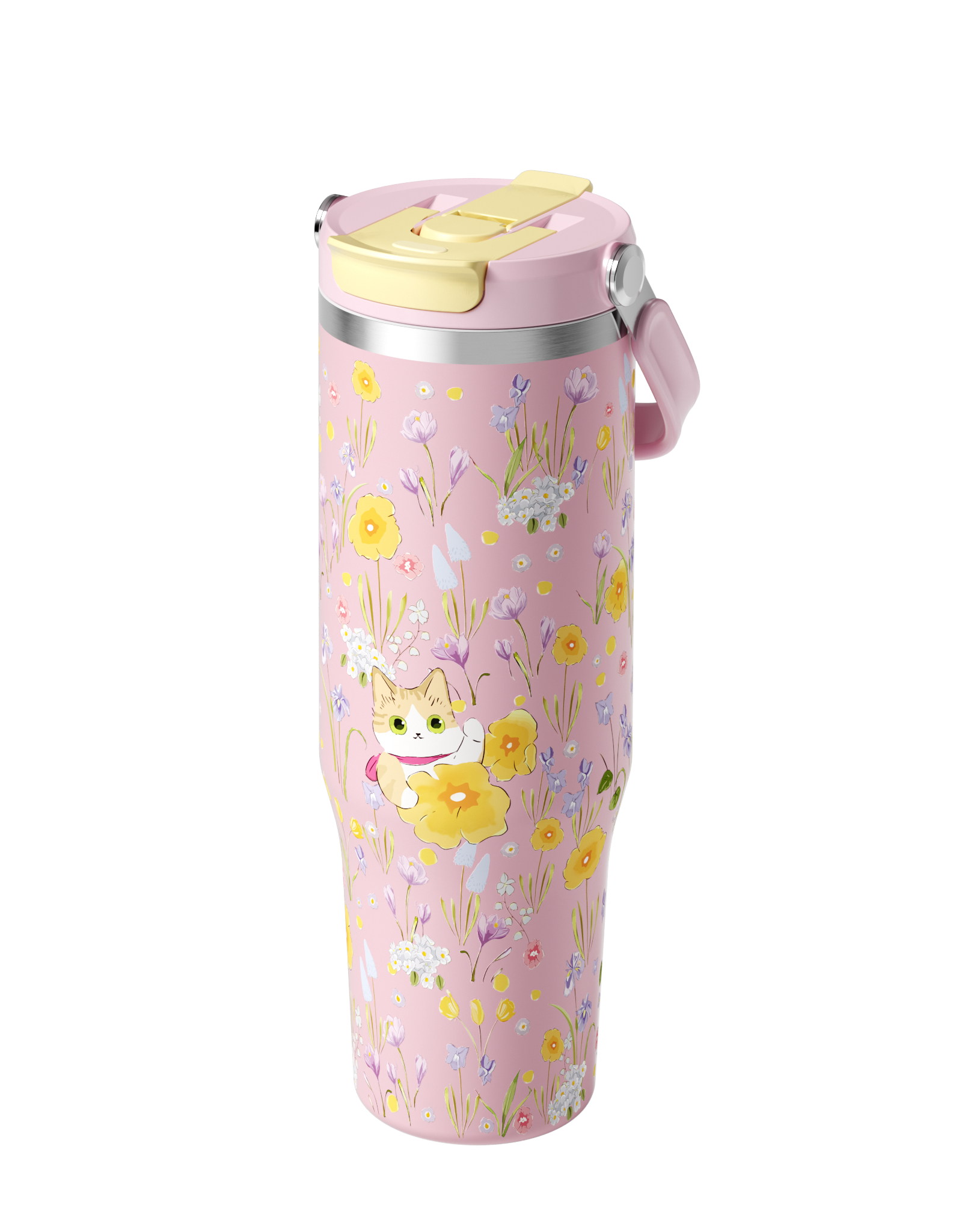MODOFO 40oz Insulated Cup with Straw for Cooling and Insulation