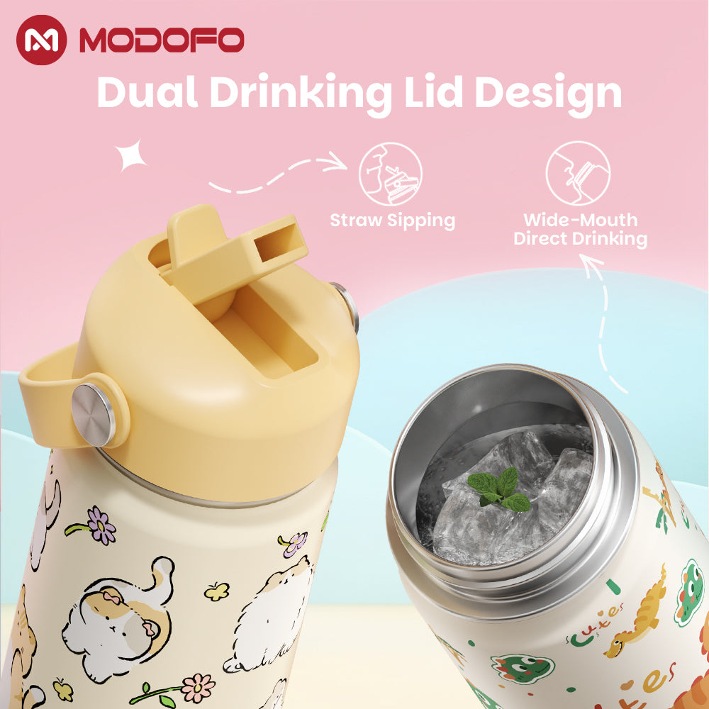 MODOFO 18oz Kids Cute Cartoon Series Drinking Cup