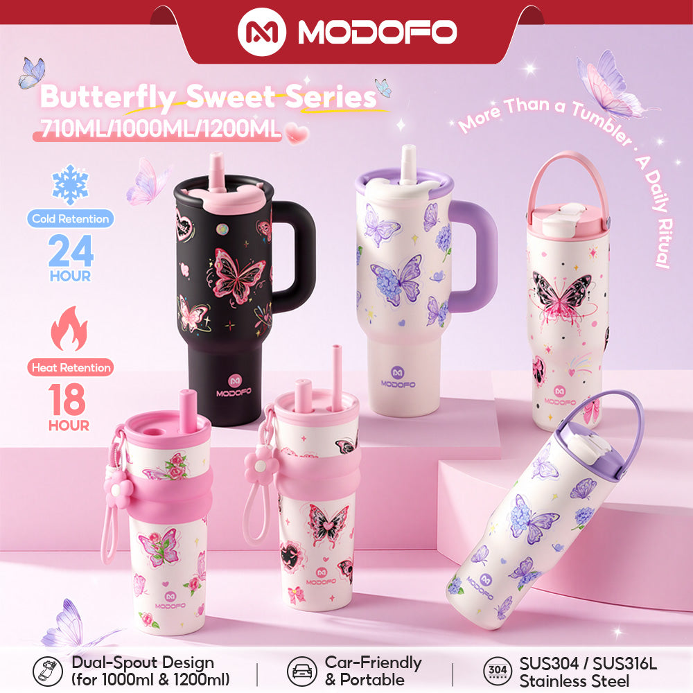 MODOFO Sweet Series❤ Straw Tumbler 304 SUS Thermos