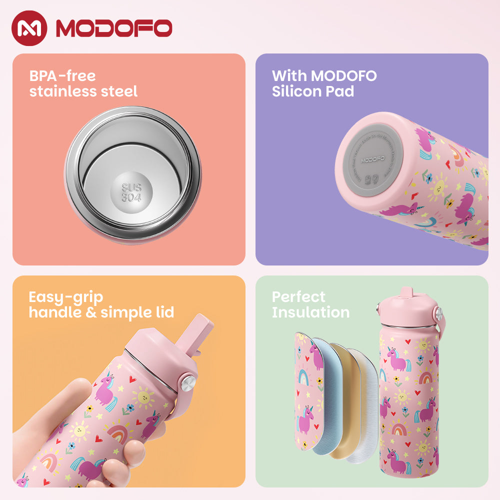 MODOFO 18oz Kids Cute Cartoon Series Drinking Cup