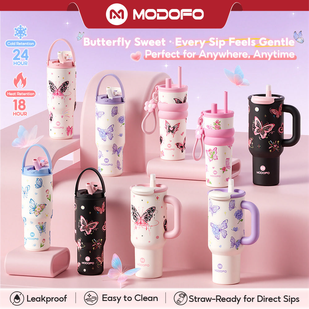 MODOFO Sweet Series❤ Straw Tumbler 304 SUS Thermos