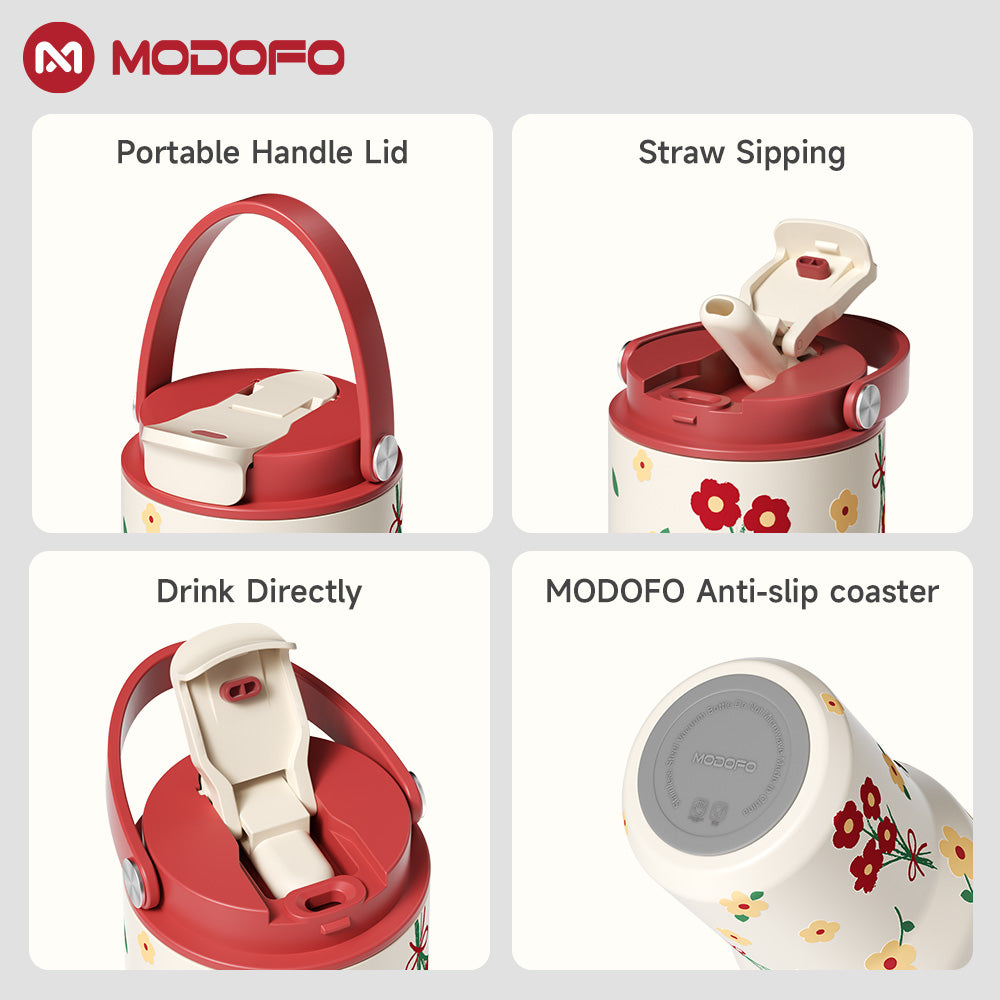 MODOFO 32 oz Select Drinking Tumbler dengan Sedotan Pantul