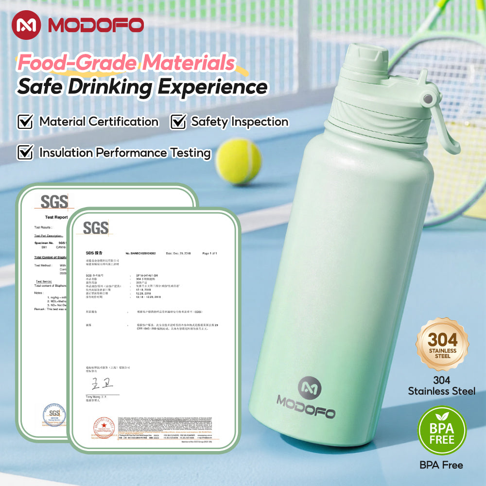 MODOFO 700ml Sports Bottle Insulated Tumbler with Straw Stainless