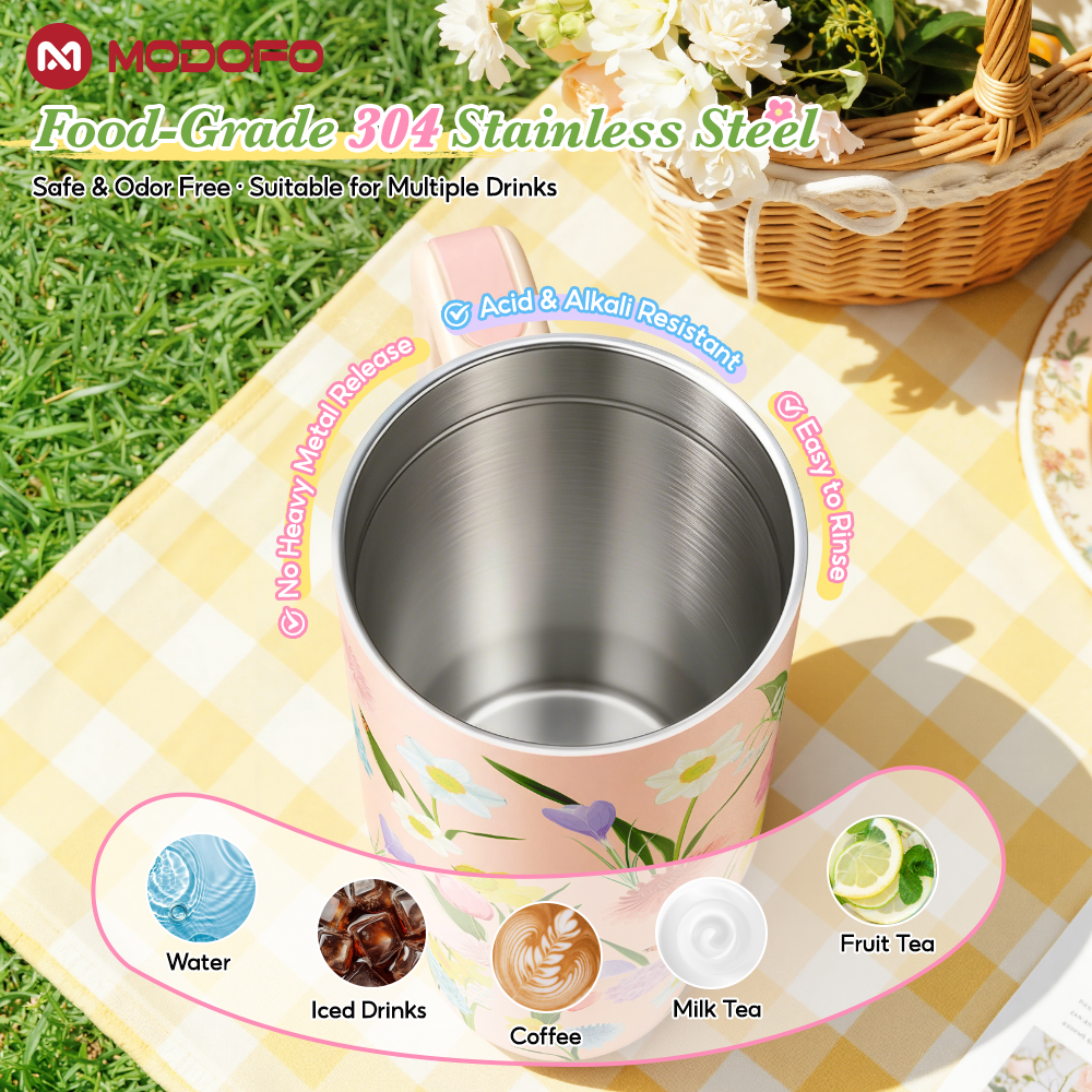 Tumbler Berinsulasi MODOFO 40 oz dengan Sedotan | Botol Stainless Steel Kapasitas Besar 1200 ml