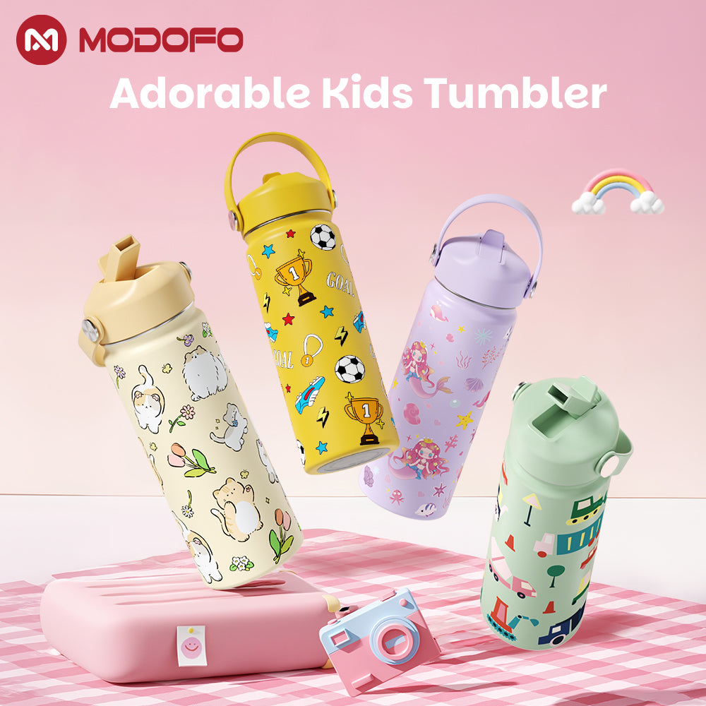 MODOFO 18oz Kids Cute Cartoon Series Drinking Cup