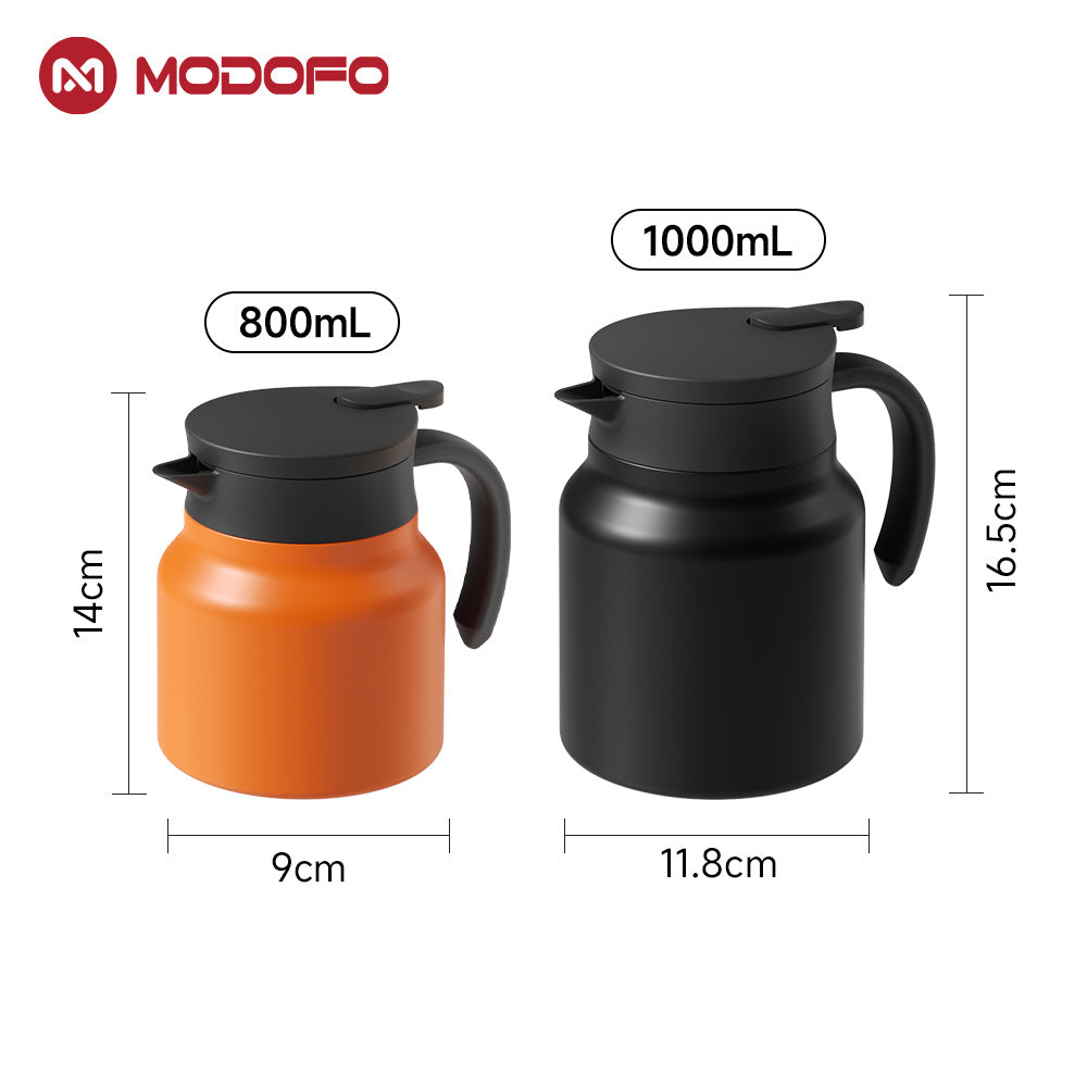MODOFO Portable Stainless Steel Thermal Insulation Teapot