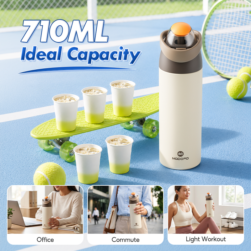 MODOFO Stainless Steel Vacuum Insulated Sports Water Bottle