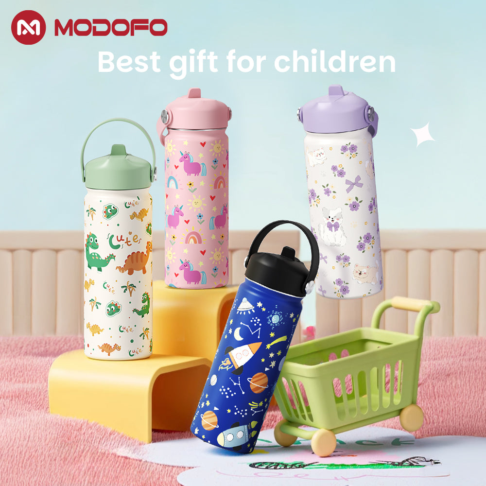 MODOFO 18oz Kids Cute Cartoon Series Drinking Cup