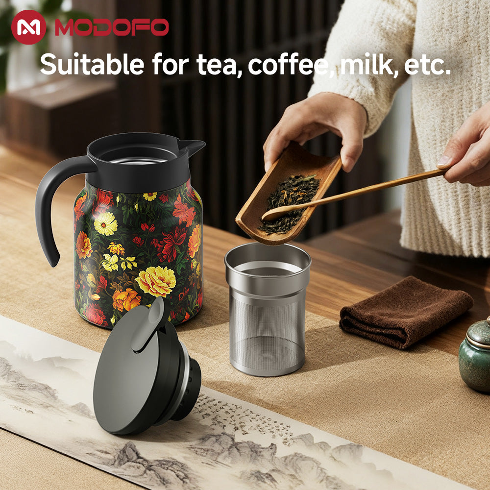 MODOFO 316 Constant Temperature Stainless Steel Teapot Multi-function Stewing Universal 1000ML Large Capacity