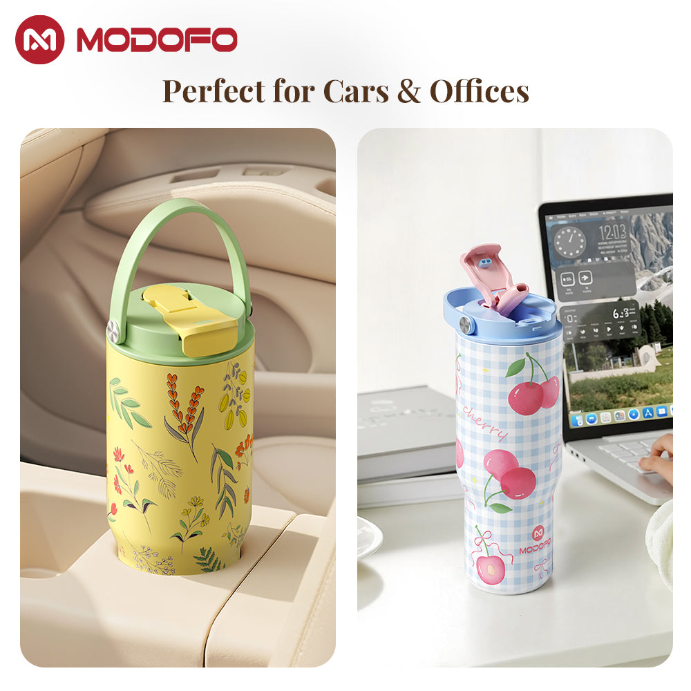 MODOFO 32 oz Select Drinking Tumbler dengan Sedotan Pantul