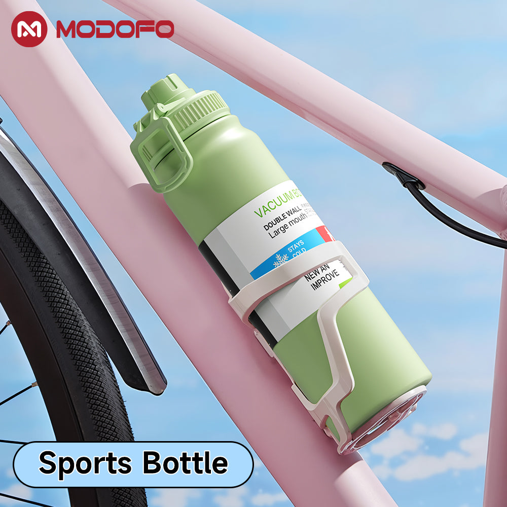 MODOFO 1000ml stainless steel portable sports cup large grade drinking water cup