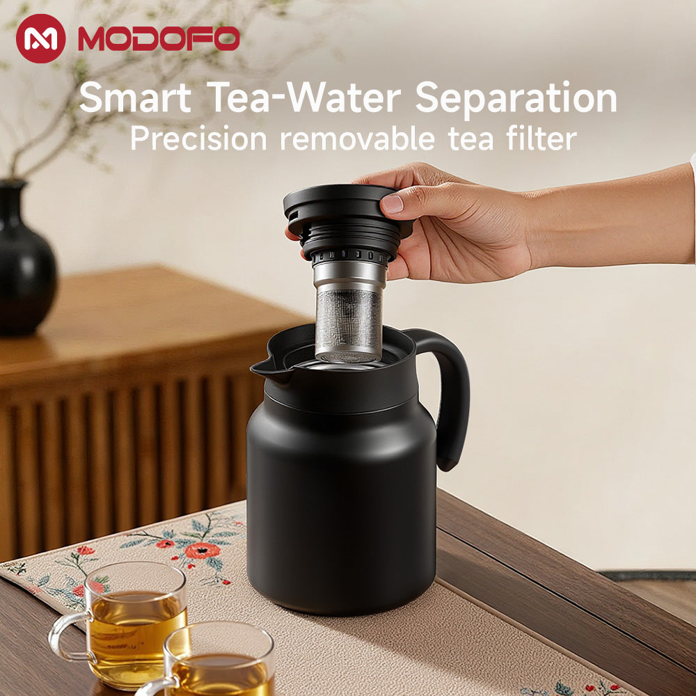 MODOFO Portable Stainless Steel Thermal Insulation Teapot