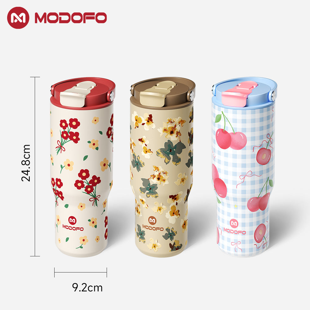 MODOFO 32 oz Select Drinking Tumbler dengan Sedotan Pantul