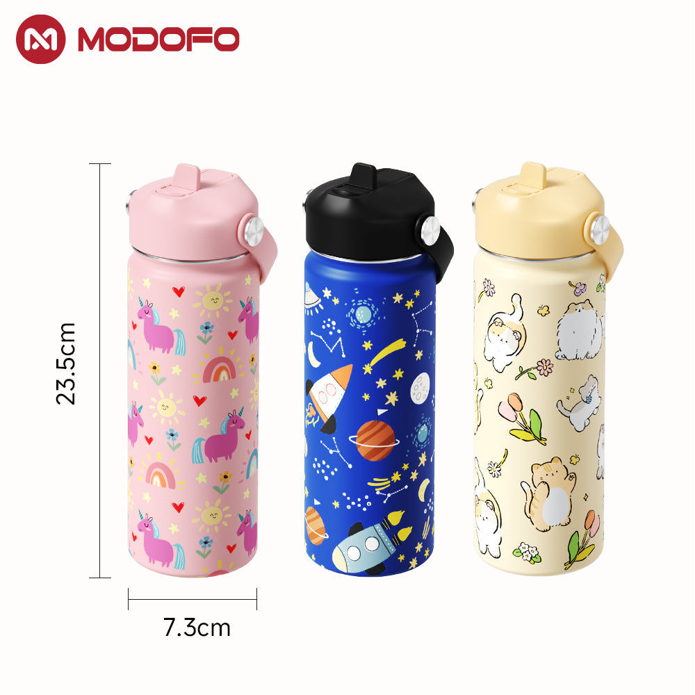 MODOFO 18oz Kids Cute Cartoon Series Drinking Cup