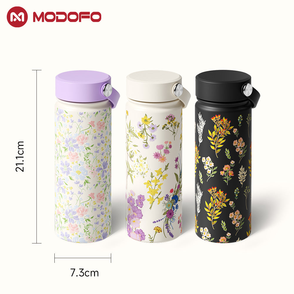 Termos Volume Besar MODOFO 1000ML Seri Cetak Penting untuk Hidrasi
