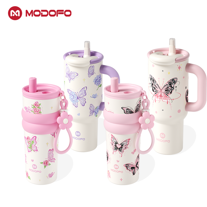Tumbler Berinsulasi Vakum MODOFO 710ml dengan Saringan Teh | Baja Tahan Karat 316 | Botol Termal Panas &amp; Dingin