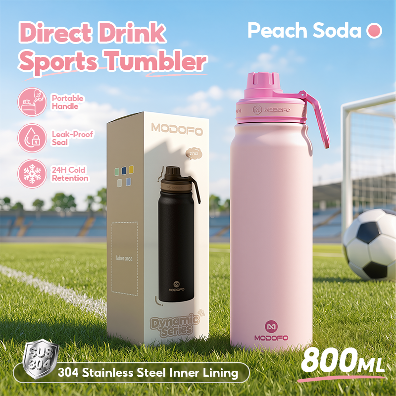 MODOFO Stainless Steel Vacuum Insulated Sports Water Bottle