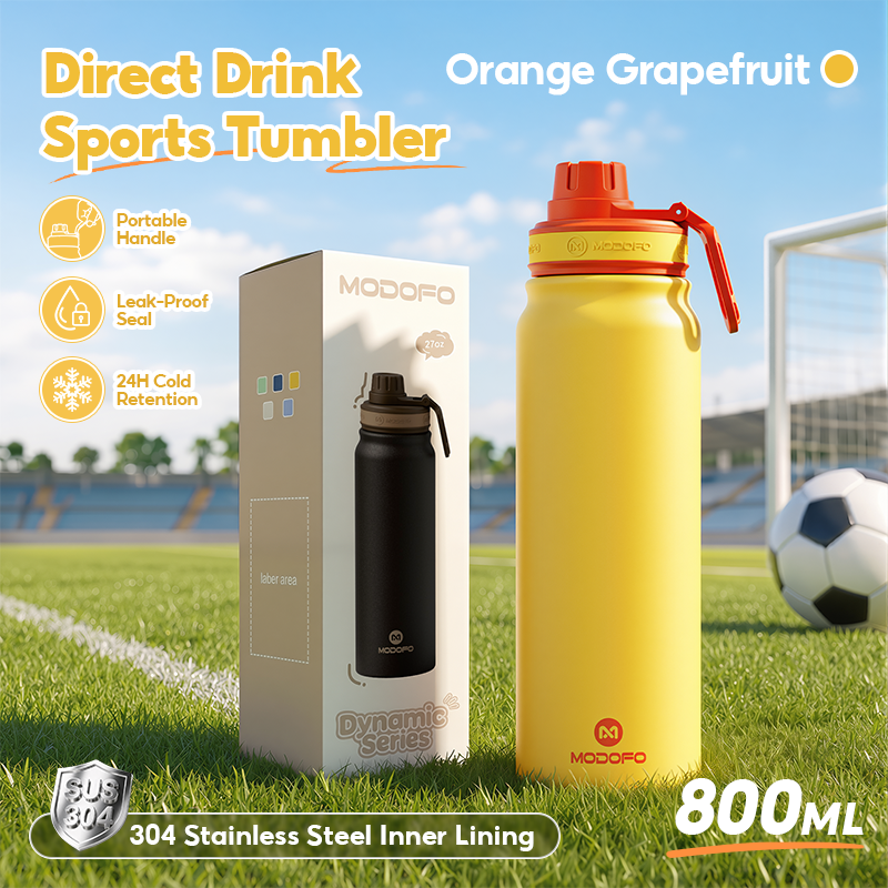 MODOFO Stainless Steel Vacuum Insulated Sports Water Bottle