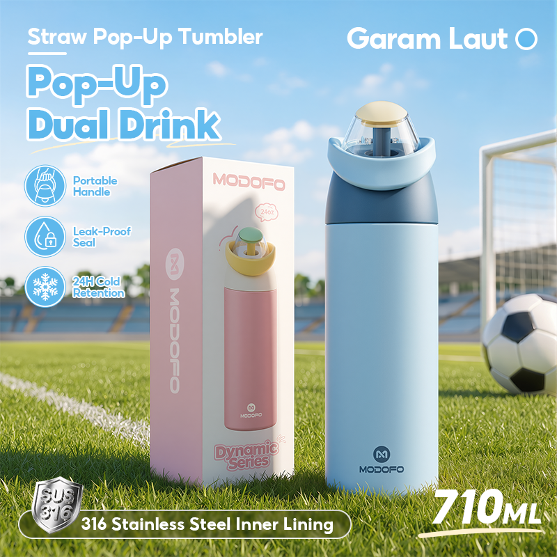 MODOFO Stainless Steel Vacuum Insulated Sports Water Bottle