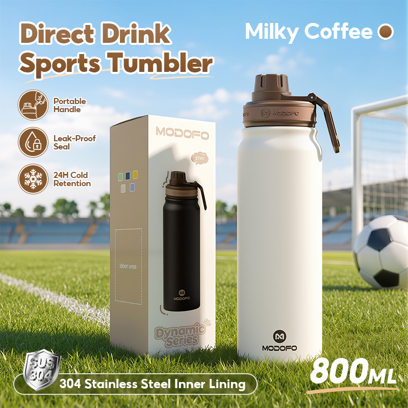 MODOFO Stainless Steel Vacuum Insulated Sports Water Bottle
