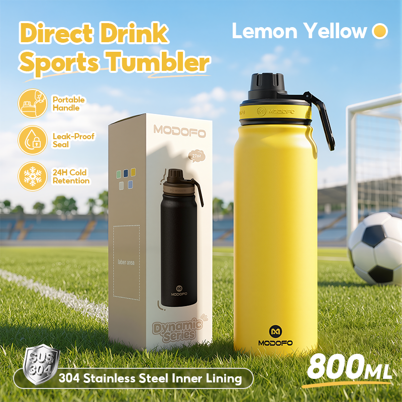 MODOFO Stainless Steel Vacuum Insulated Sports Water Bottle