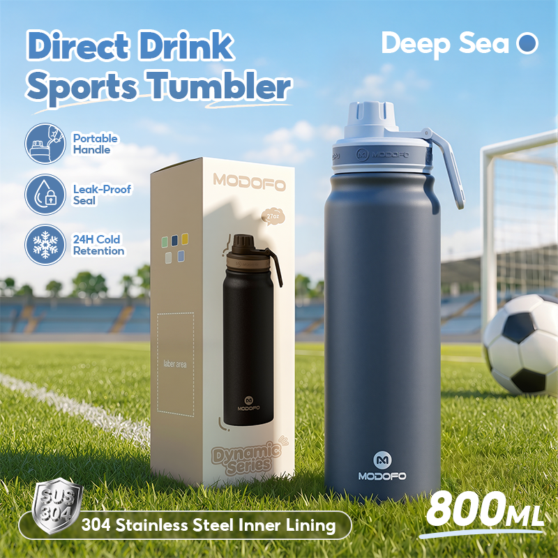 MODOFO Stainless Steel Vacuum Insulated Sports Water Bottle