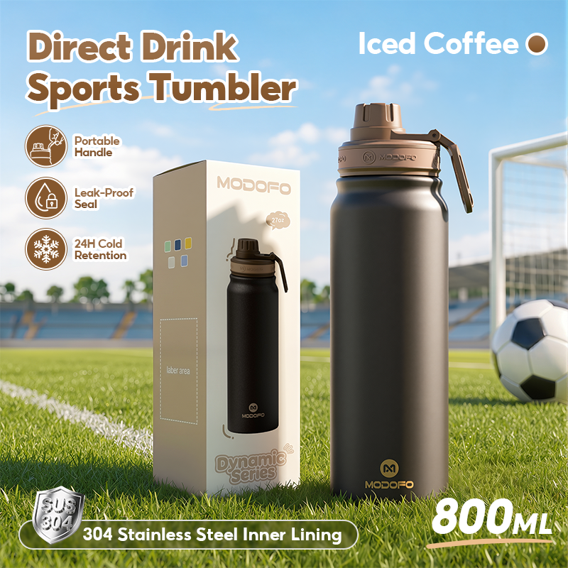 MODOFO Stainless Steel Vacuum Insulated Sports Water Bottle