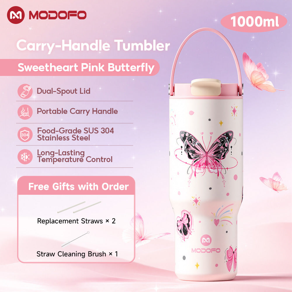 MODOFO Sweet Series❤ Straw Tumbler 304 SUS Thermos