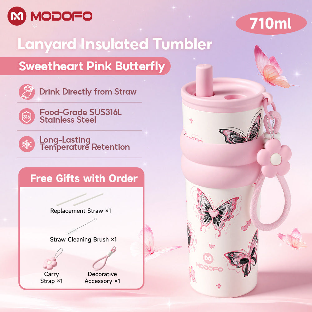 MODOFO Sweet Series❤ Straw Tumbler 304 SUS Thermos