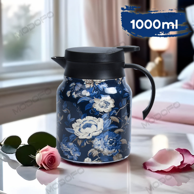 MODOFO 316 Stainless Steel Thermos Teapot | 1 L Thermal Coffee Pot for Hot and Cold Drinks