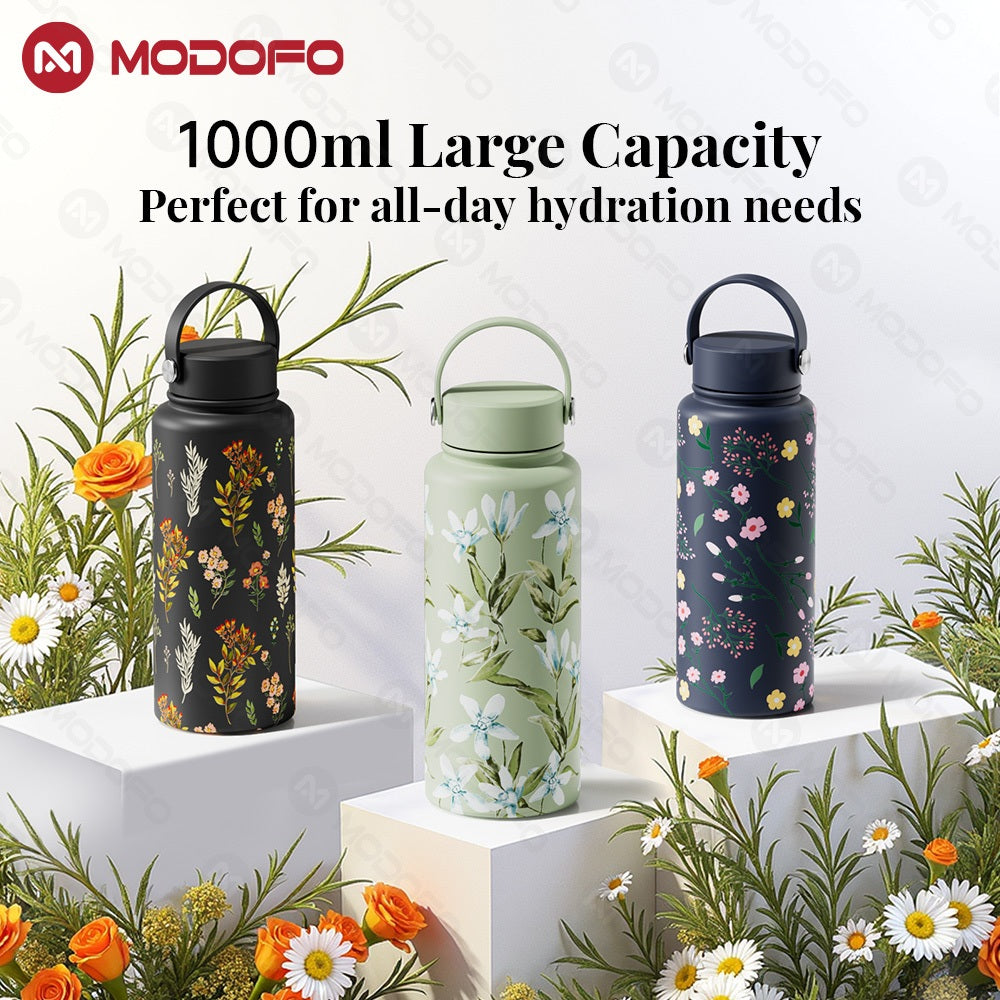 MODOFO 530ML Large Volume Thermos Cup Printing Series Essential for Hydration