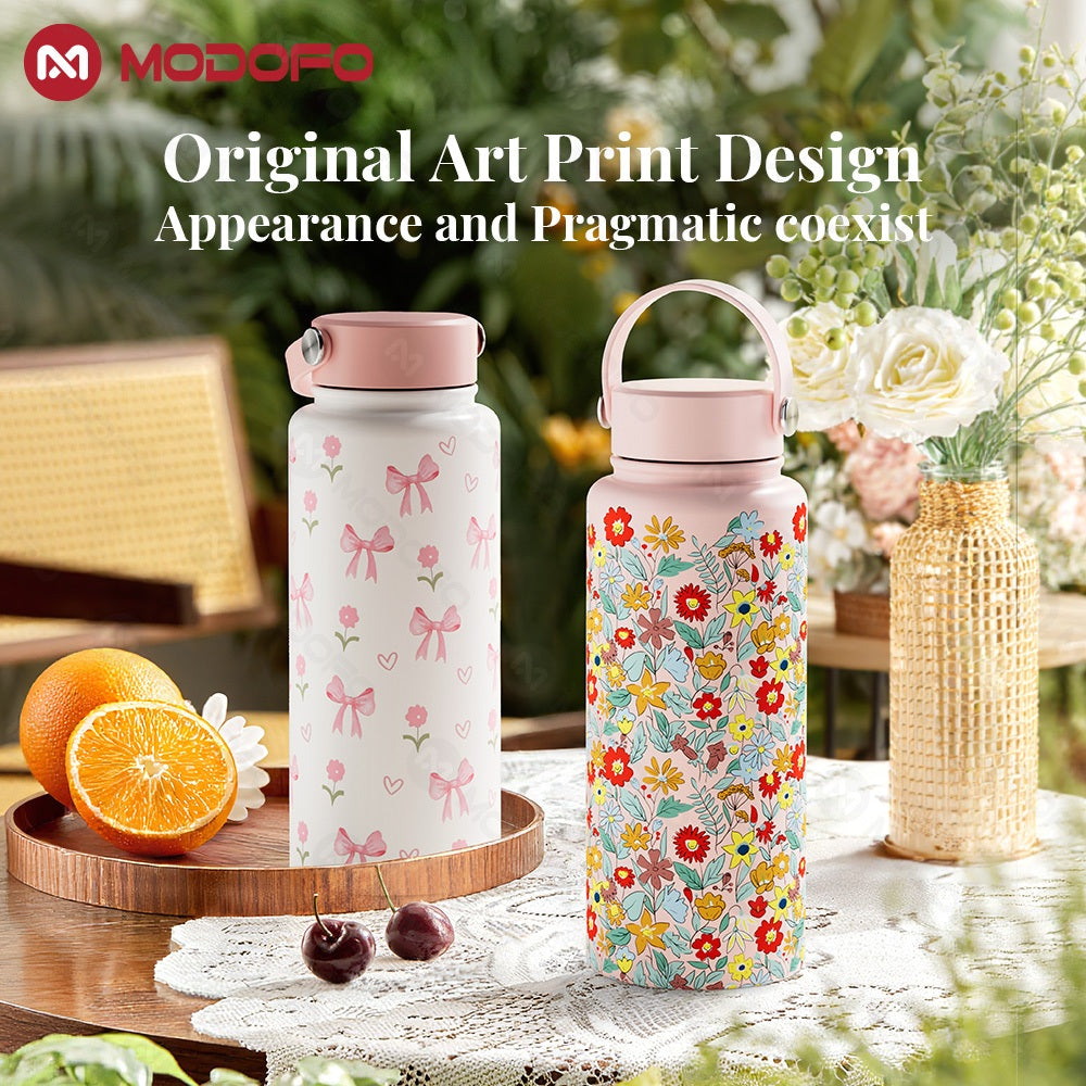 MODOFO 530ML Large Volume Thermos Cup Printing Series Essential for Hydration