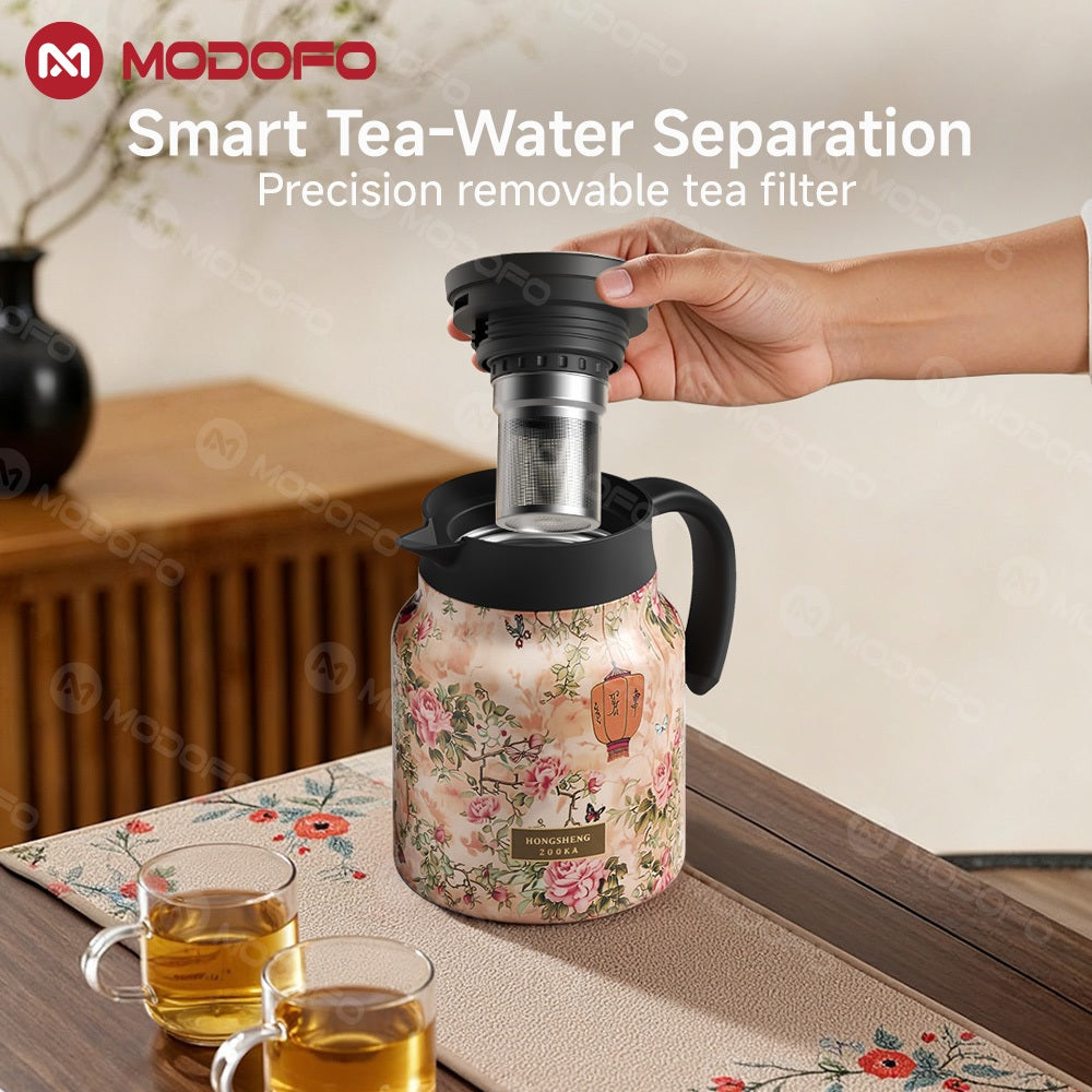 Teko Termos MODOFO 316 Stainless Steel | Teko Kopi Termal 1 L untuk Minuman Panas dan Dingin