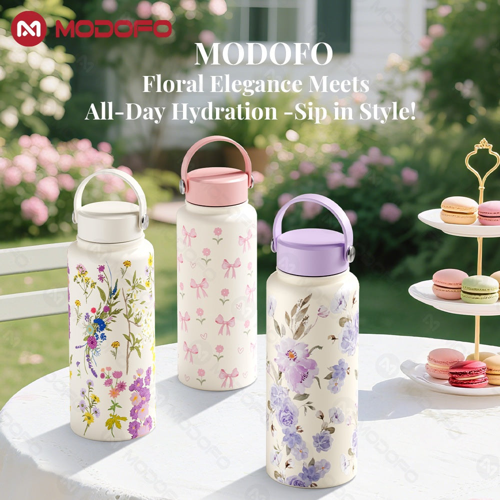 MODOFO 530ML Large Volume Thermos Cup Printing Series Essential for Hydration