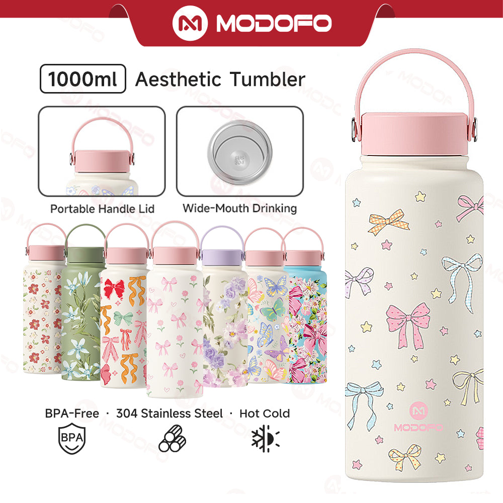 MODOFO 530ML Large Volume Thermos Cup Printing Series Essential for Hydration