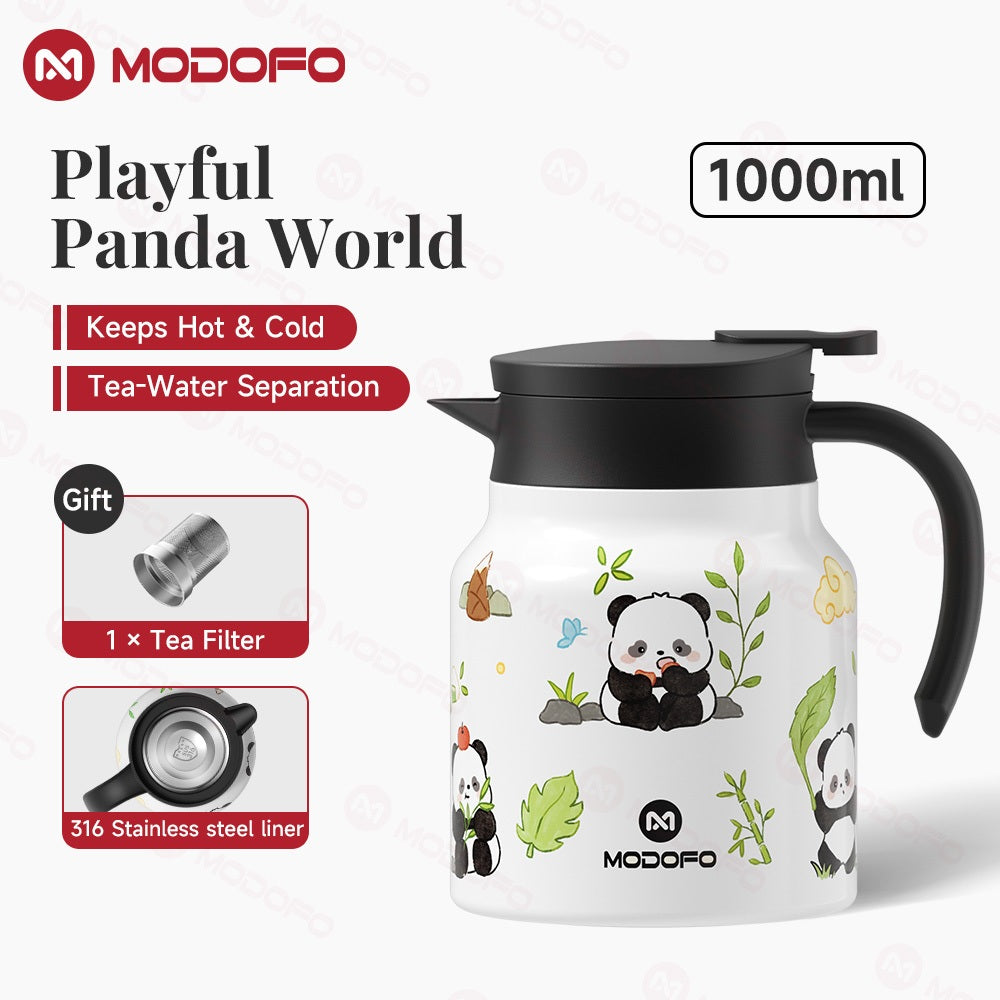 Teko Termos MODOFO 316 Stainless Steel | Teko Kopi Termal 1 L untuk Minuman Panas dan Dingin