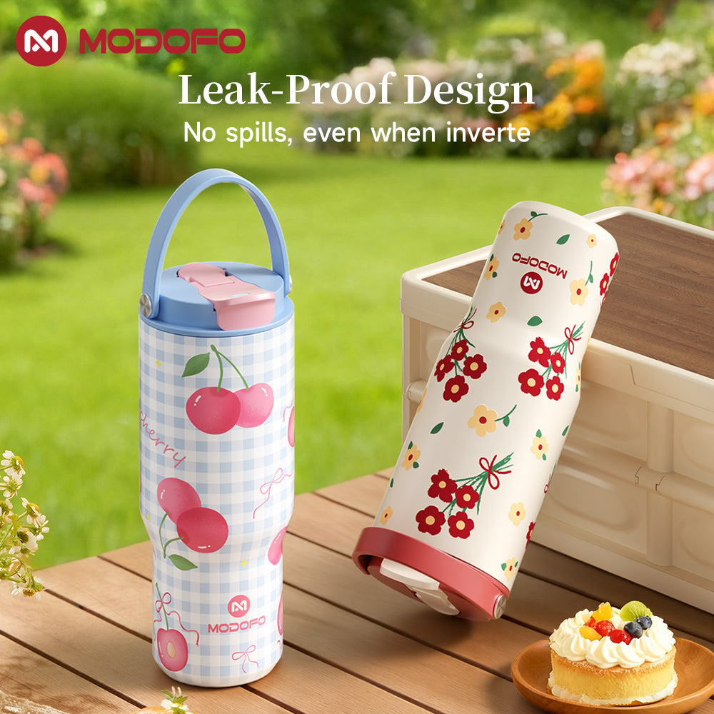 MODOFO 32 oz Select Drinking Tumbler dengan Sedotan Pantul